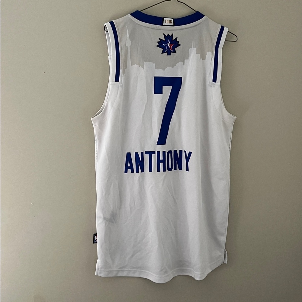 Adidas Carmelo Anthony #7 2016 NBA All Star East Jersey White Size S - Picture 4 of 8